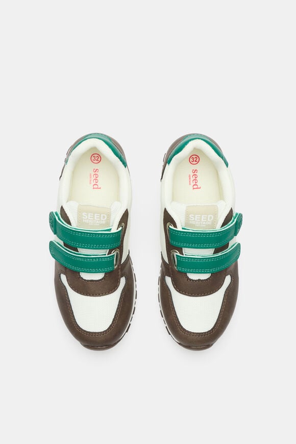 Retro Colourblock Jogger  Jungle Green Multi  hi-res