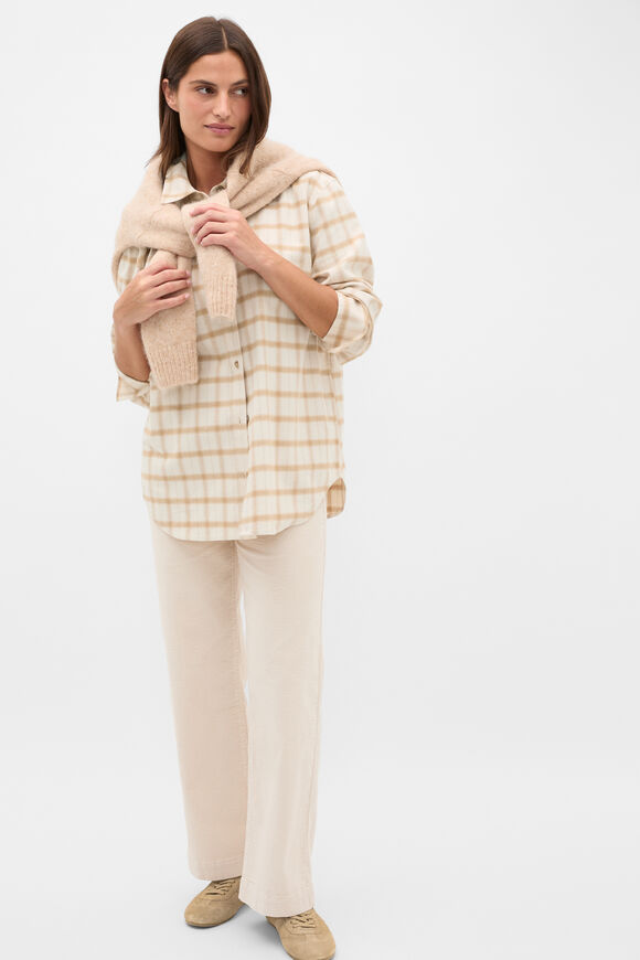 Relaxed Check Shirt  Sandstone Check  hi-res