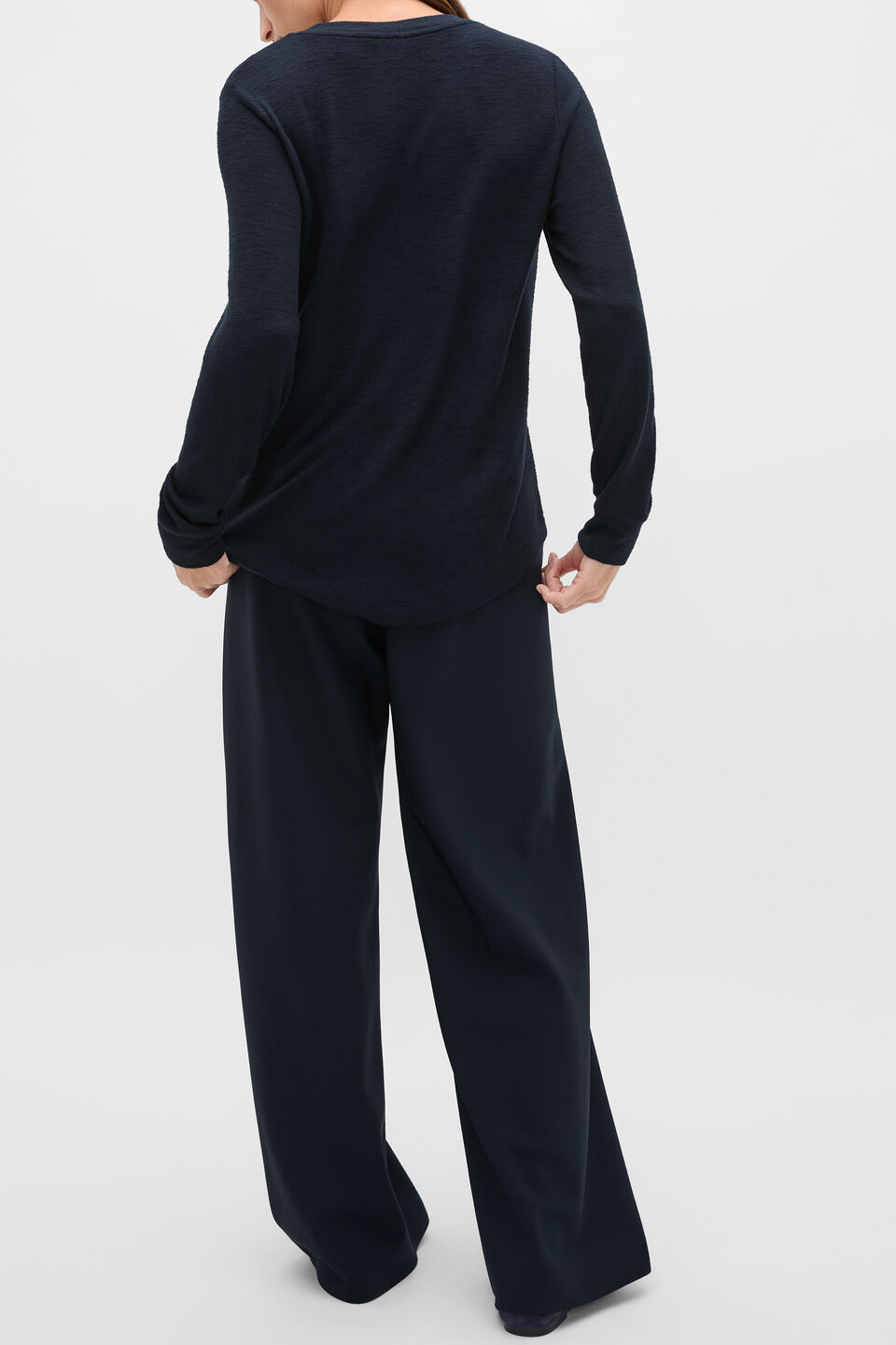 Supersoft V Neck Top  Twilight Blue