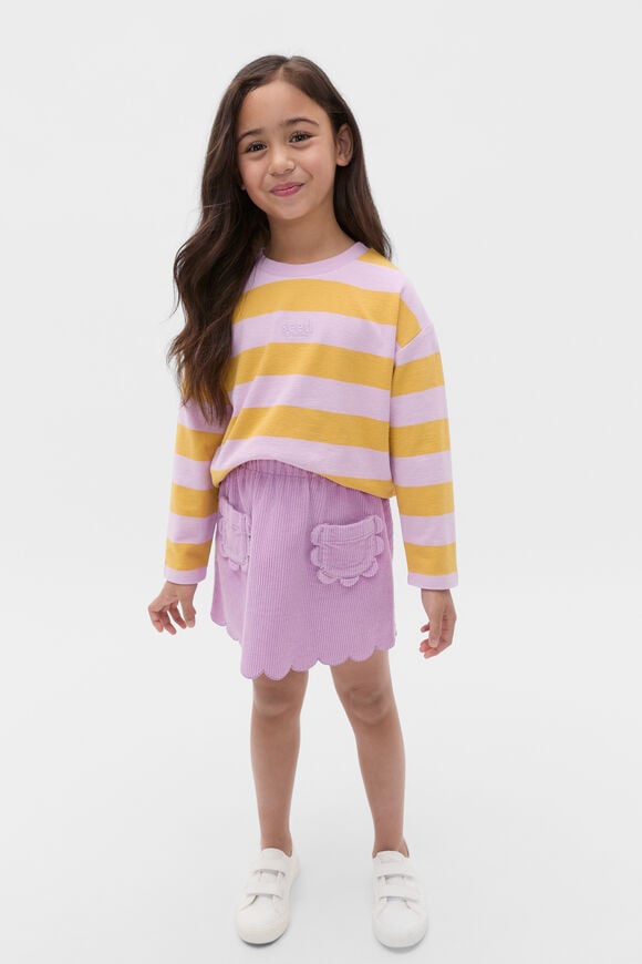 Block Stripe Tee  Orchid  hi-res