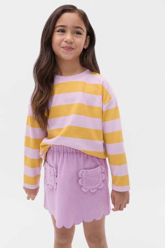 Block Stripe Tee  Orchid  hi-res