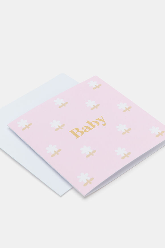 Baby Flowers Card  Multi  hi-res
