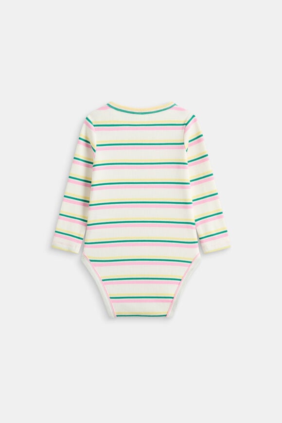 Stripe Rib Bodysuit  Multi  hi-res