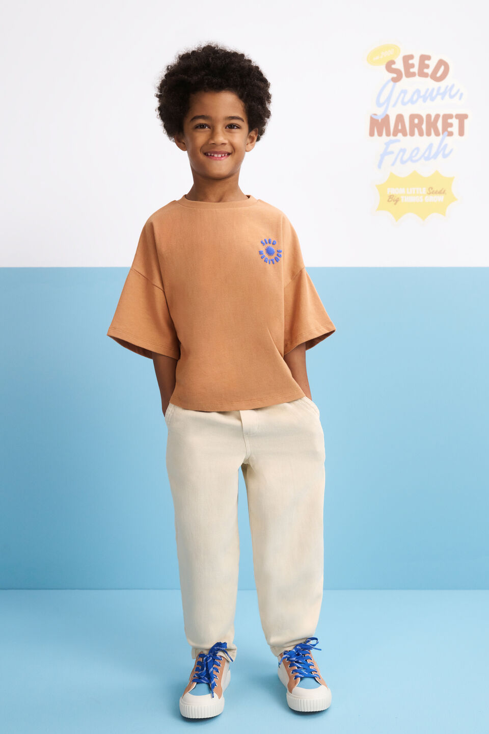 Bubble Logo Tee  Nutmeg