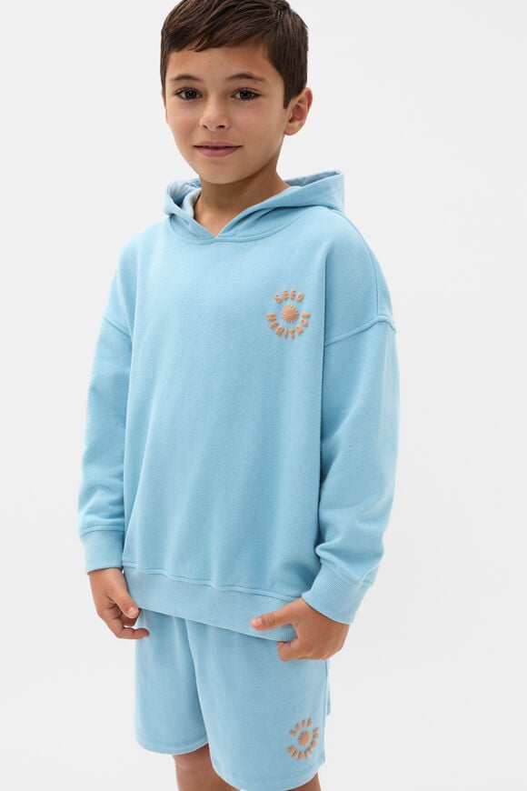 Bubble Logo Hoodie  Nebula Blue  hi-res