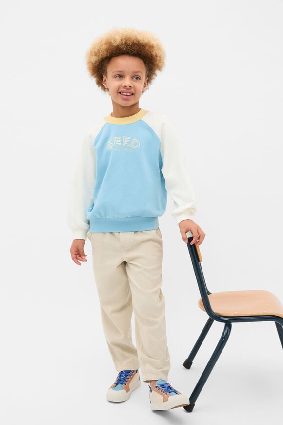 Raglan Logo Sweat  Nebula Blue  hi-res