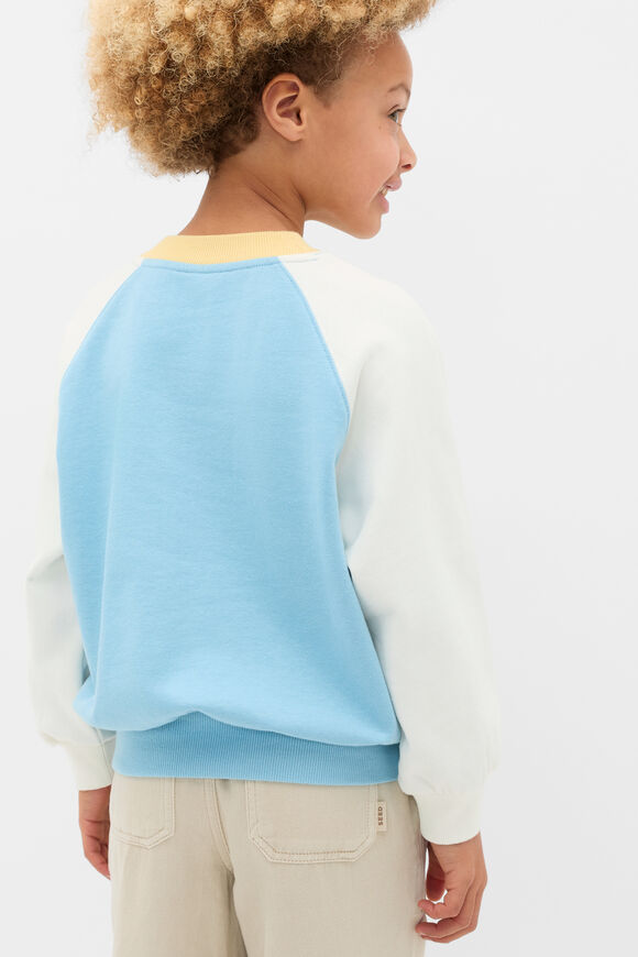 Raglan Logo Sweat  Nebula Blue  hi-res