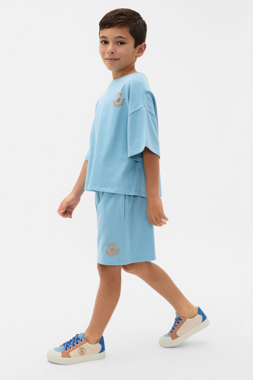 Bubble Logo Track Short  Nebula Blue