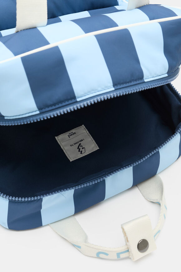 Blue Stripe Initial Backpack  A  hi-res