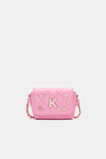 Initial Quilted Charm Bag  K  hi-res