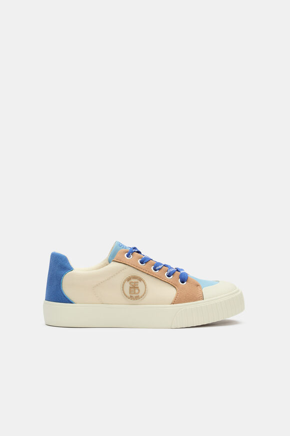 Colourblock Tennis Sneaker  Cobalt Multi  hi-res