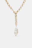 Pearl Drop Pendant Necklace  Gold  hi-res