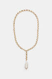 Pearl Drop Pendant Necklace  Gold  hi-res
