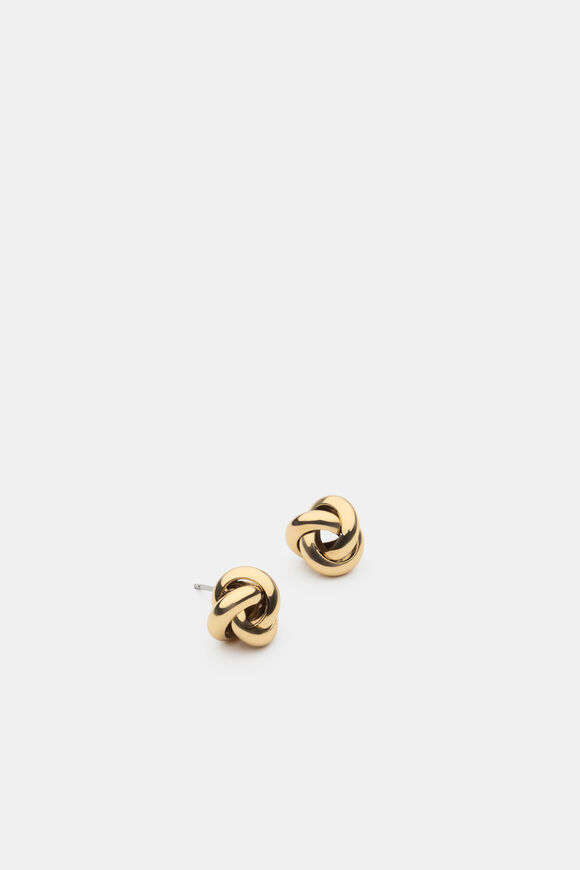 Looped Stud Earring  Gold  hi-res