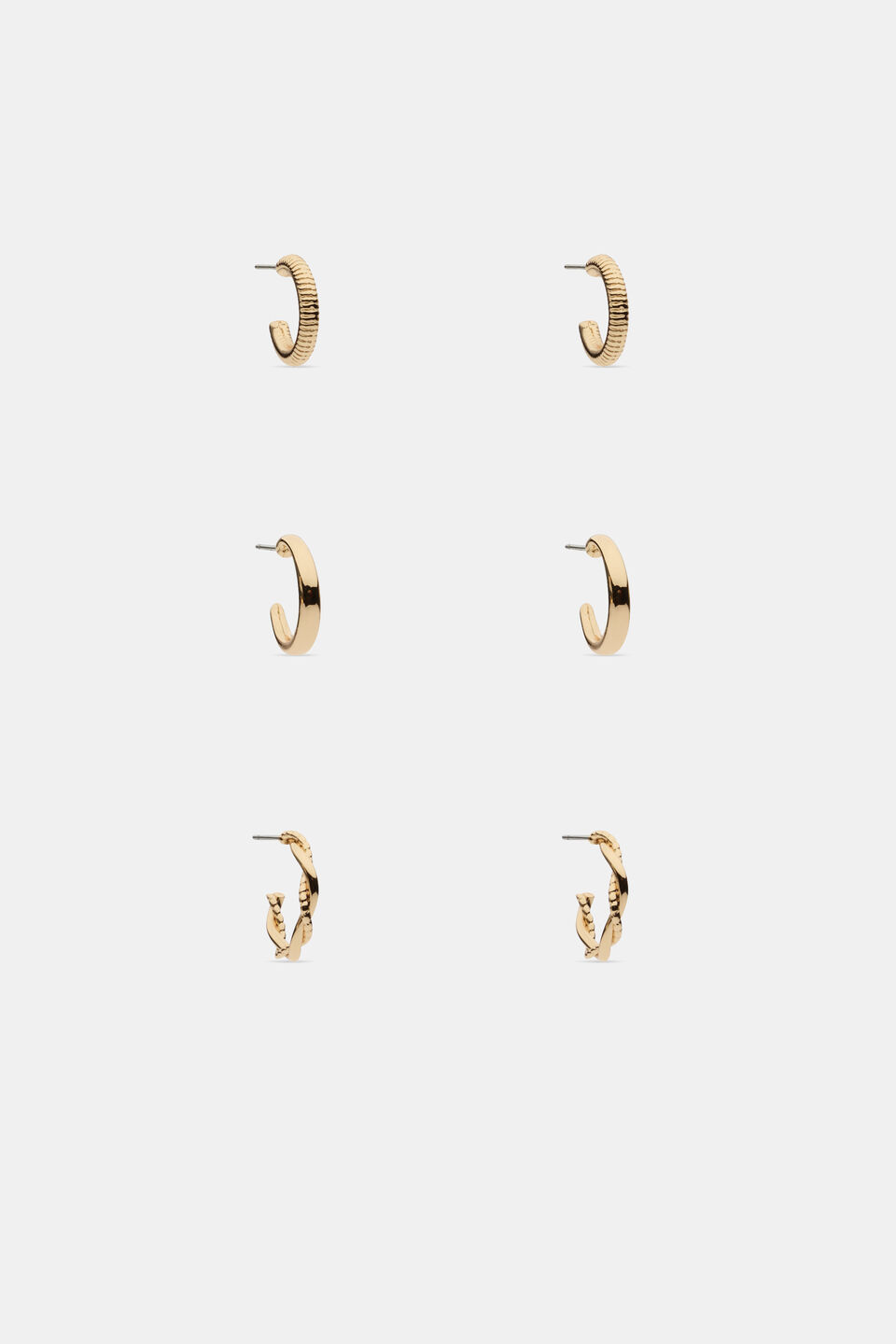 Everyday Hoop Ear Pack  Gold