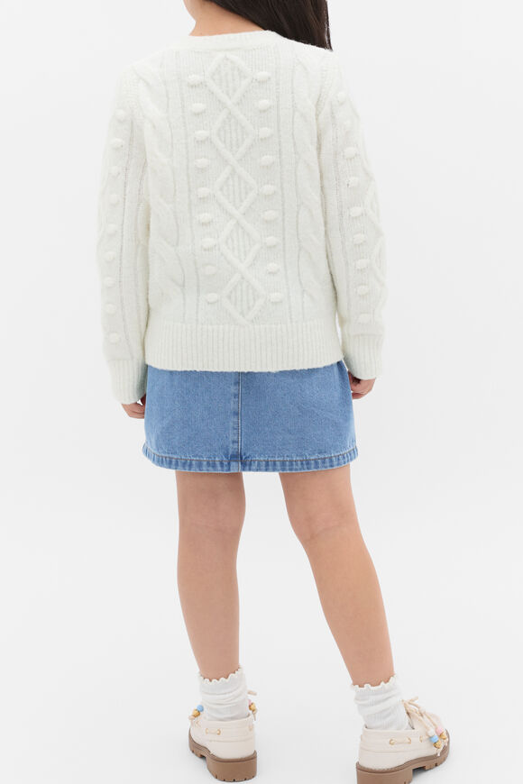 Bobble Knit Sweater  Classic Cream  hi-res