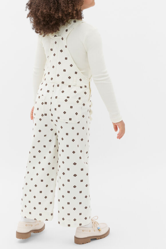 Embroidered Denim Overall  Classic Cream  hi-res