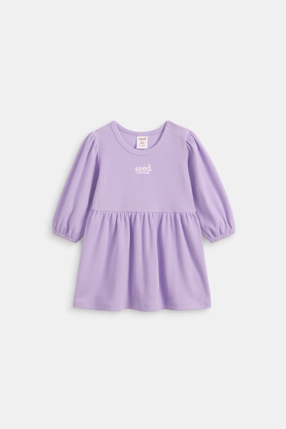 Logo Rib Dress  Lilac  hi-res