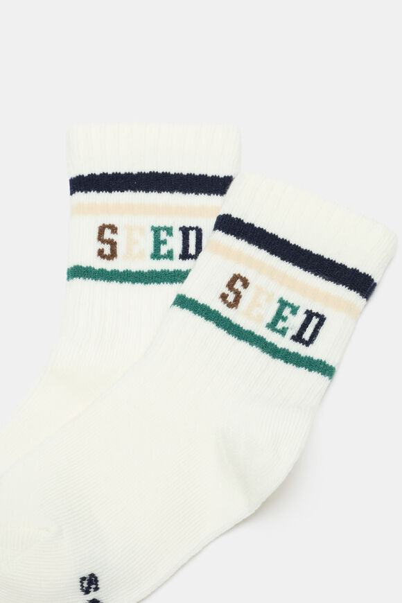 Logo Triple Stripe Sock  Multi  hi-res