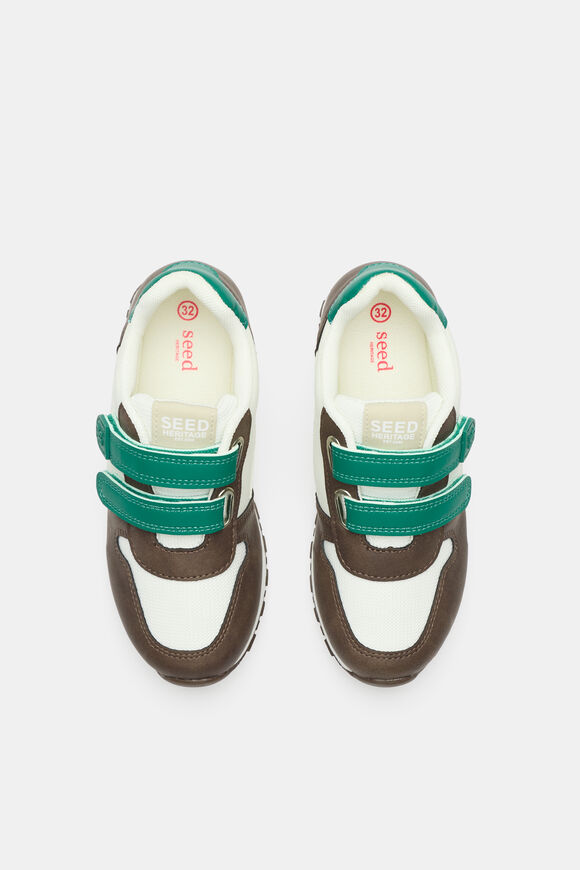 Retro Colourblock Jogger  Jungle Green Multi  hi-res