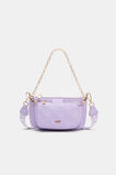 Quilted Flower Hybrid Cross Body Bag  Lilac  hi-res