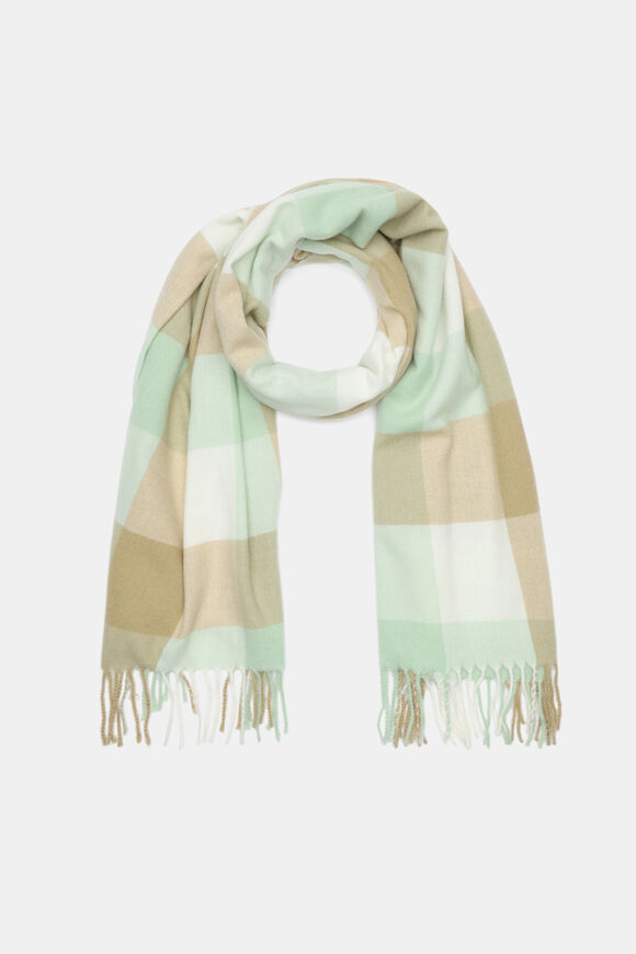 Check Scarf  Soft Moss  hi-res