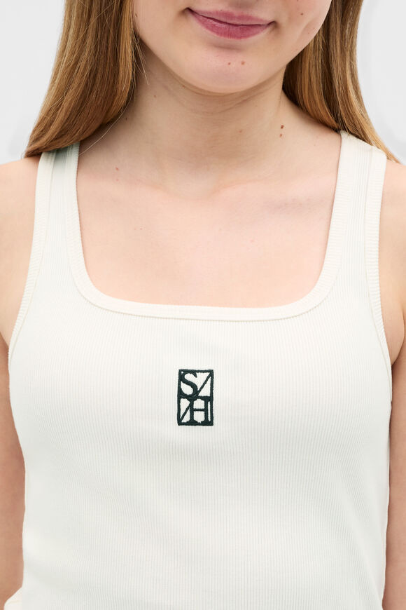 Square Neck Logo Tank  Classic Cream  hi-res