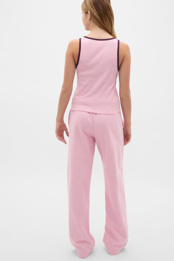 Square Neck Logo Tank  Rose Pink  hi-res