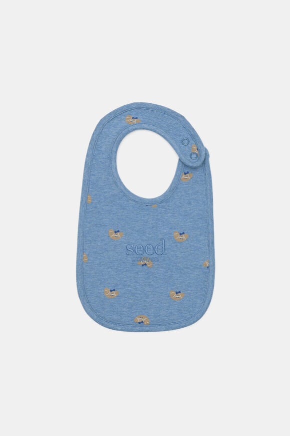 Logo Croissant Bib  Navy Marle  hi-res
