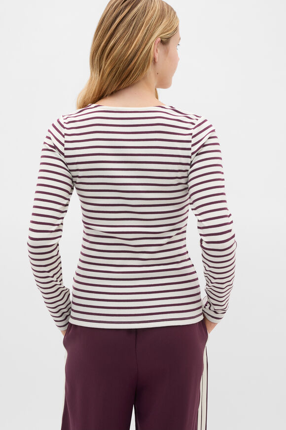 Square Neck Logo Tee  Mulberry  hi-res