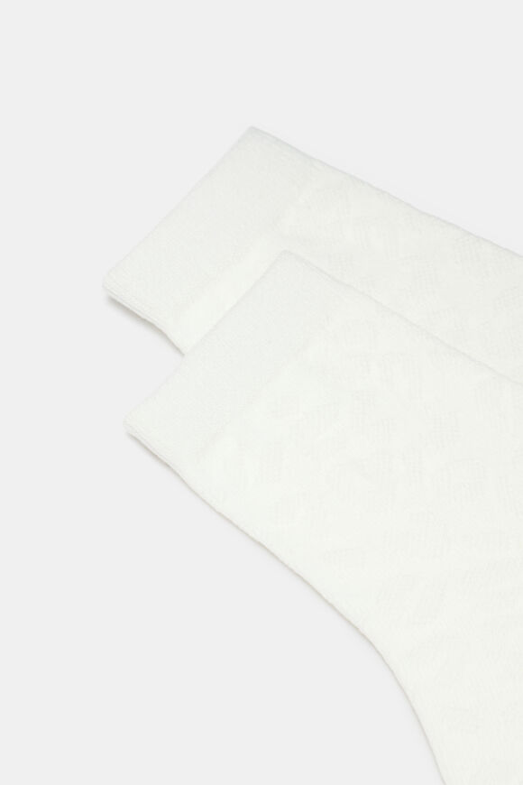 Ocelot Mesh Qtr Crew Sock  Cream  hi-res