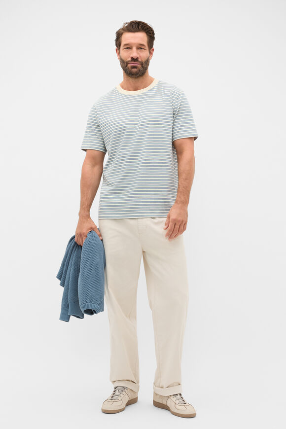 Stripe Crew Tee  Glass Blue Stripe  hi-res