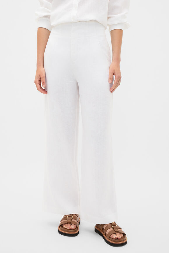 Core Linen Waisted Pant  Whisper White  hi-res