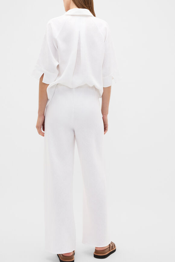 Core Linen Easy Wide Leg Pant  Whisper White  hi-res