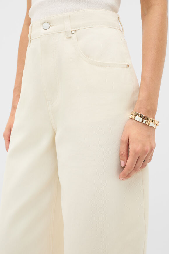 Stretch Bead Bracelet Set  Cream  hi-res