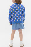 Floral Knit Sweater  Cobalt  hi-res