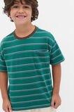 Stripe Pocket Tee  Jungle Green  hi-res