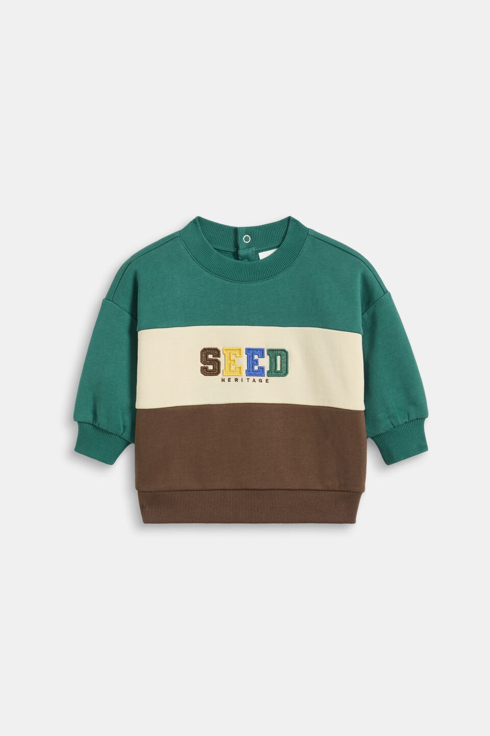 Colourblock Logo Sweat  Multi