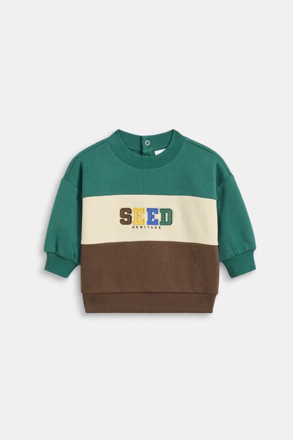 Colourblock Logo Sweat  Multi  hi-res