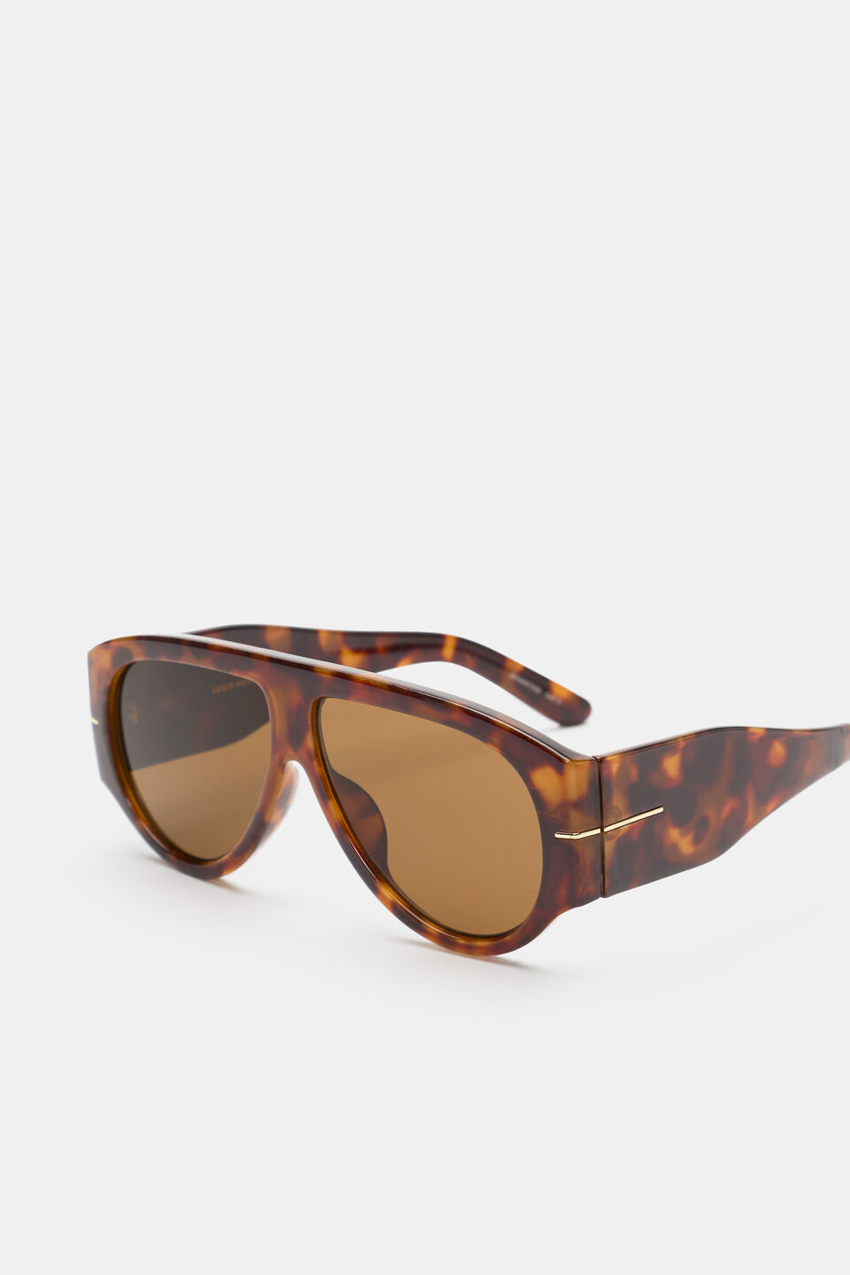 Rhi Shield Sunglasses  Dark Tort