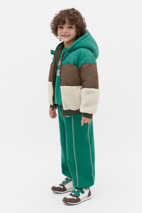 Colourblock Puffer Jacket  Multi  hi-res
