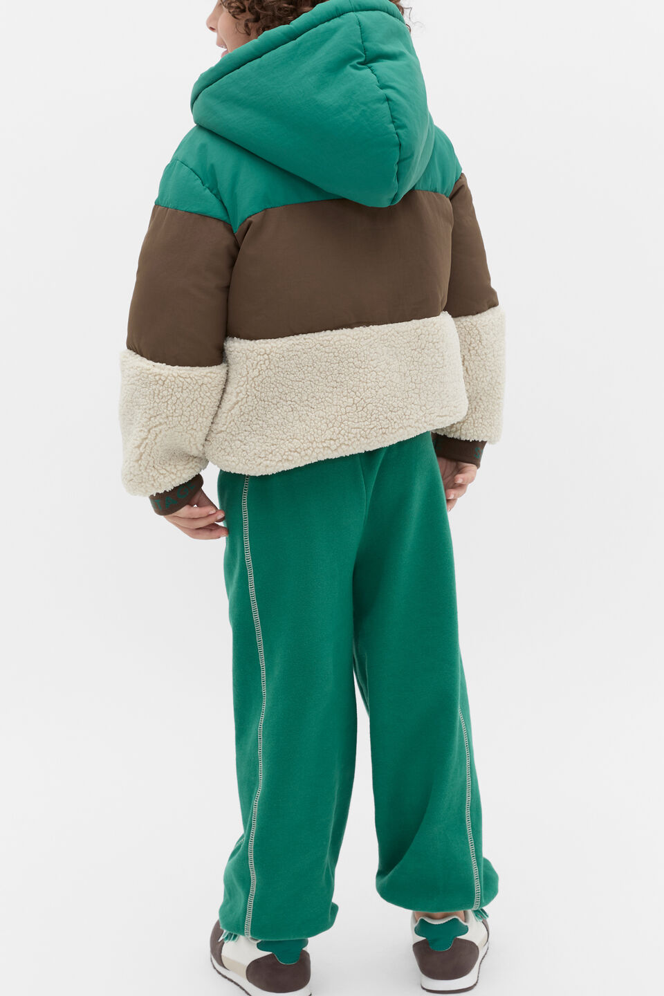 Colourblock Puffer Jacket  Multi
