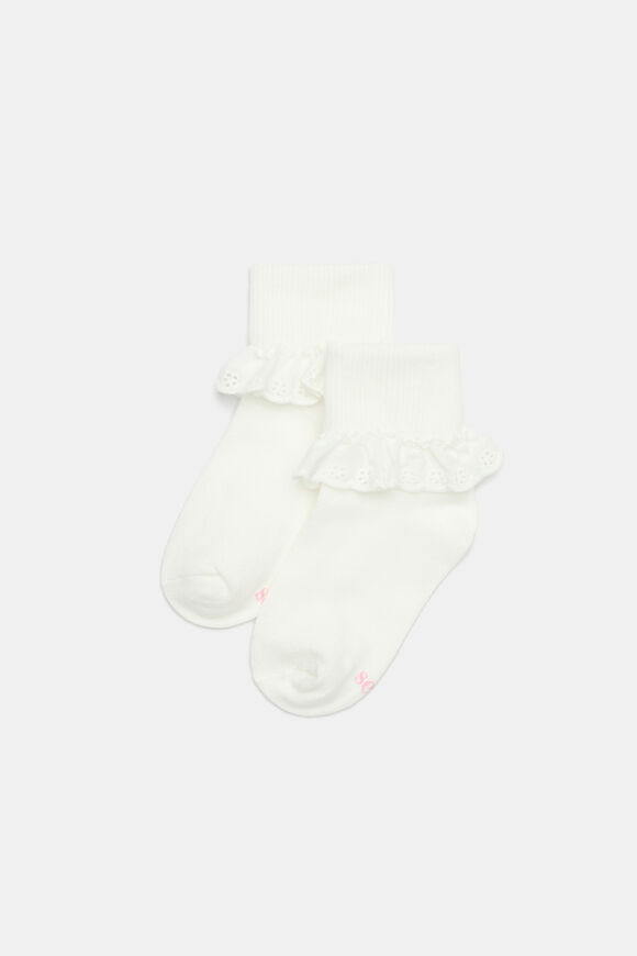 Frill Sock  Vanilla  hi-res