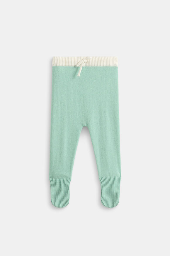 Footed Knit Pant  Seafoam  hi-res