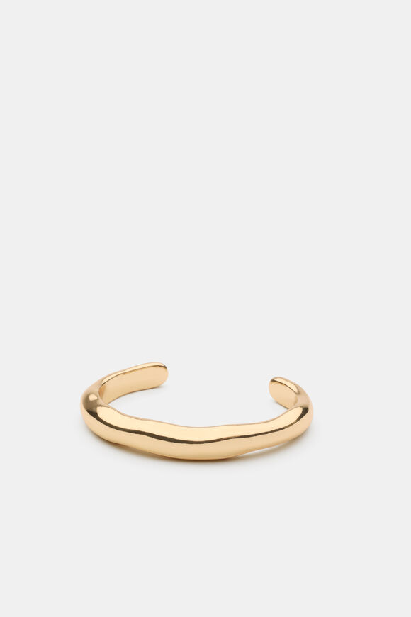 Sculptural Cuff  Gold  hi-res