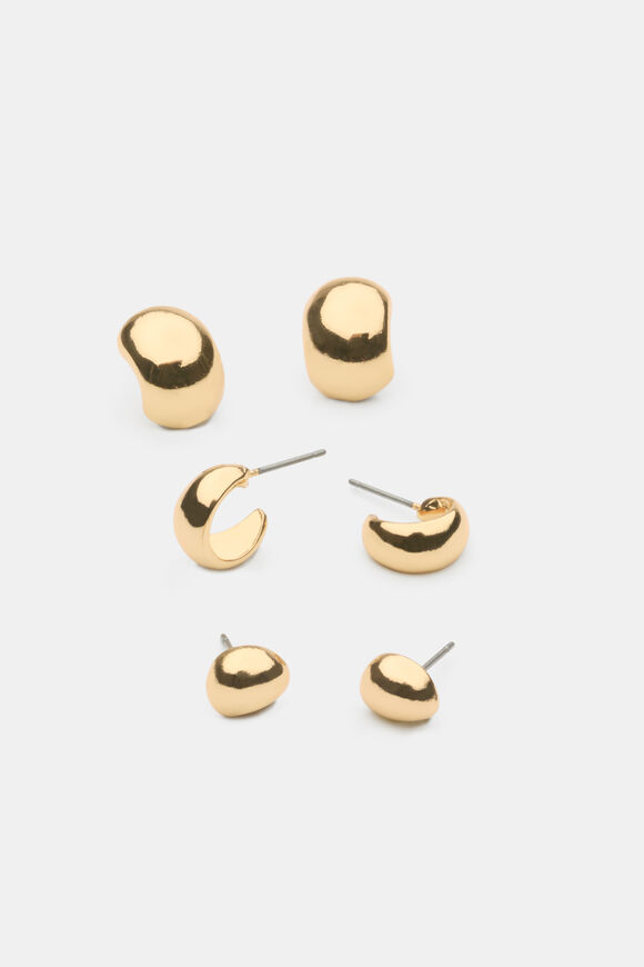 Sculptural Ear Pack  Gold  hi-res