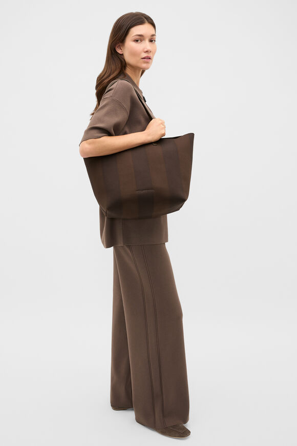 Knitted Carry All Tote  Chestnut  hi-res