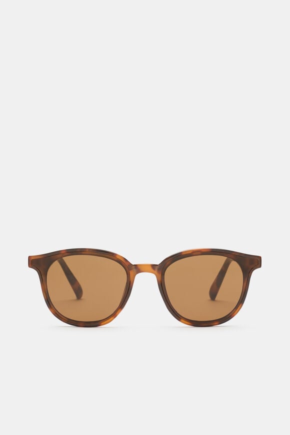 Jane Rounded Sunglasses  Dark Tort  hi-res