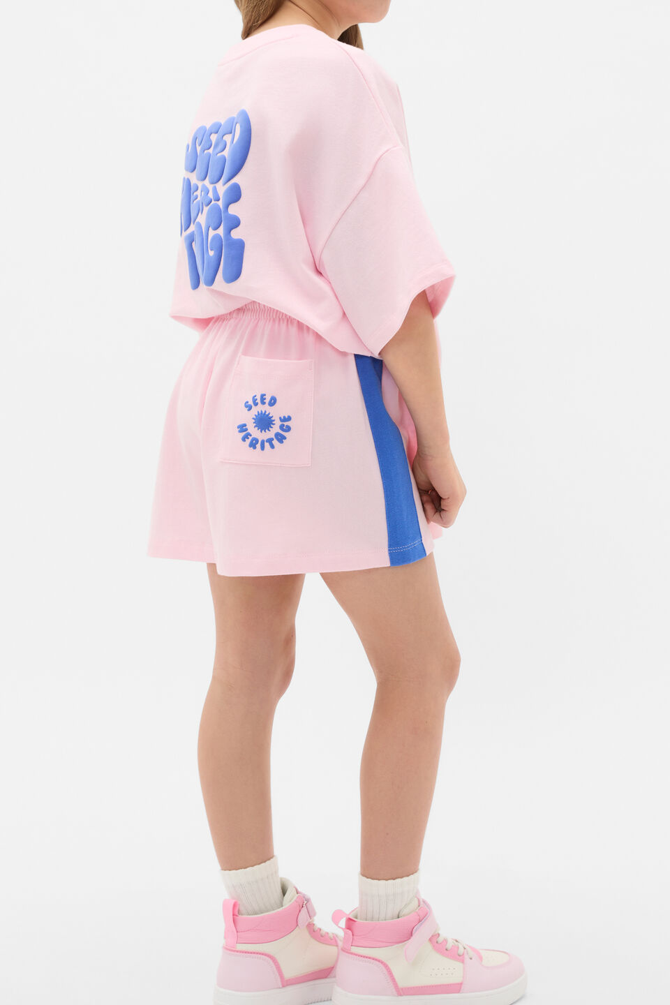 Bubble Logo Short  Pink Lemonade