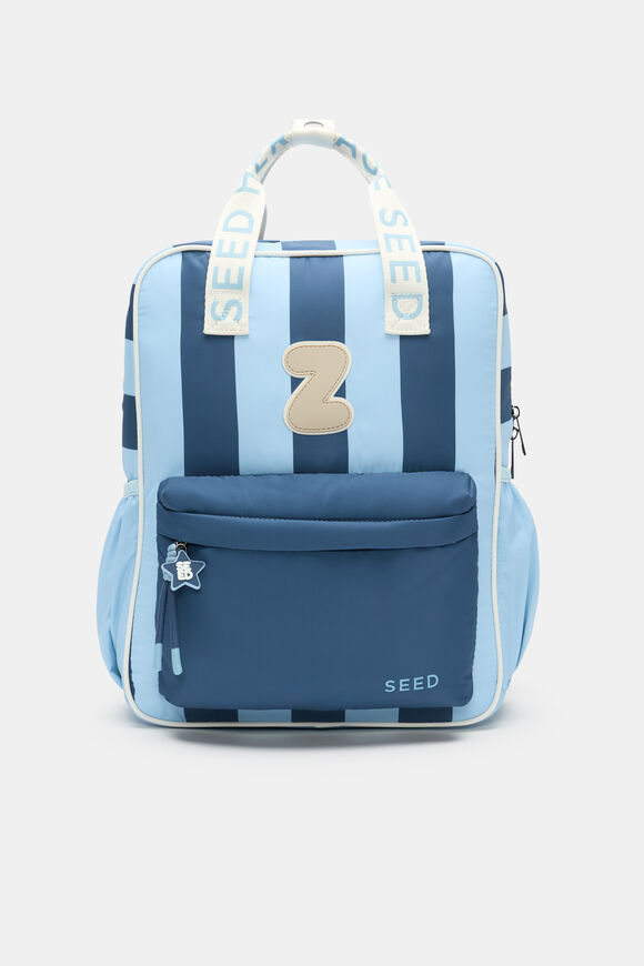 Blue Stripe Initial Backpack  Z  hi-res